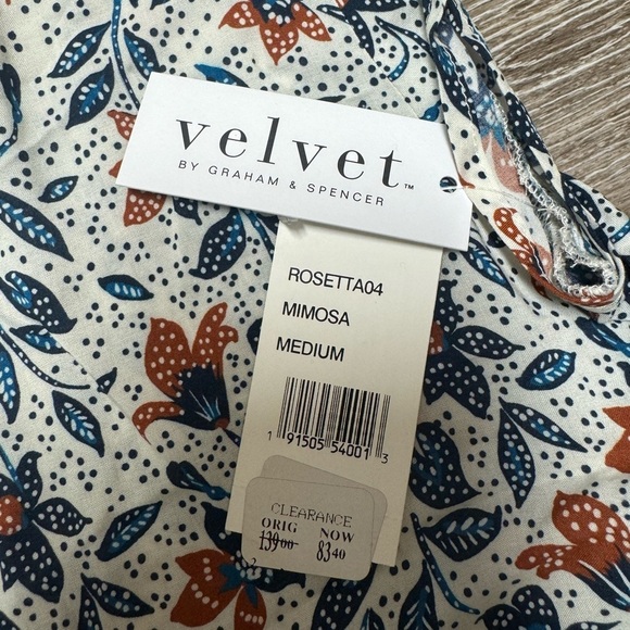 VELVET by Graham & Spencer —Rosetta Floral Printed Blouse - Picture 4 of 8